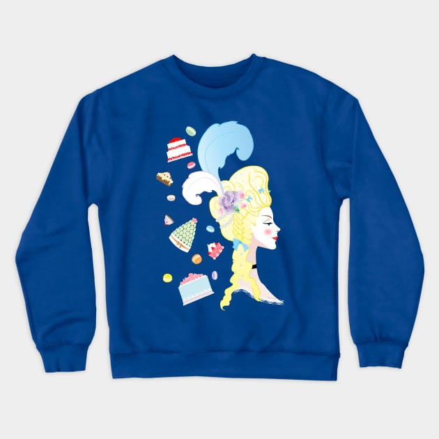 Marie Antoinette Crewneck Sweatshirt by amadeuxway